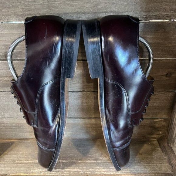 Mens Cole Haan Caldwell Cap Toe Burgundy‎ Leather Dress Shoes Size 10 D GUC main image 4